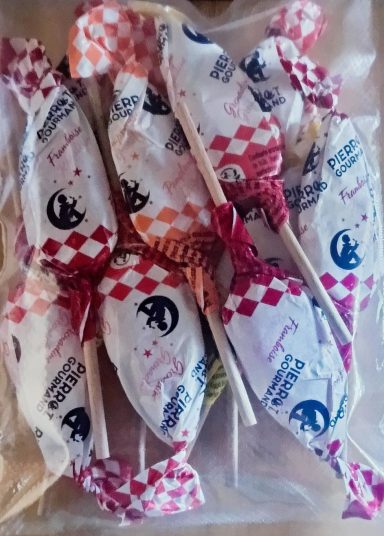 Sucette Pierrot Gourmand Fruits vendue à l’unité, 5 parfum 