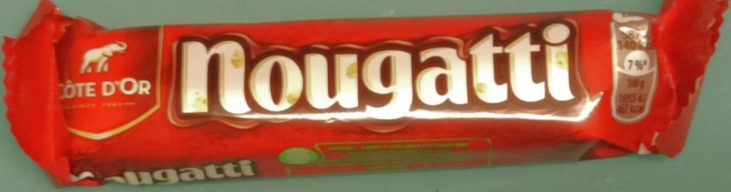 Barre Chocolatée Nougatti – Format Individuel Emballage Nougatti rouge avec logo Côte d’Or