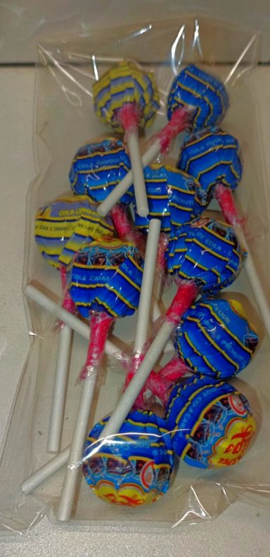 Sachet de sucettes Chupa Chups saveur Cola et Cola Lemon